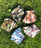 Camo Print Face Mask - Green Camouflage