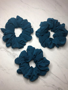 Deep Turquoise Scrunchie