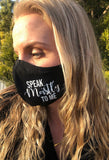 Face mask - Fuck You Trudeau - eco friendly, reusable, custom design, pocket for filter, washable, breathable cotton - Black