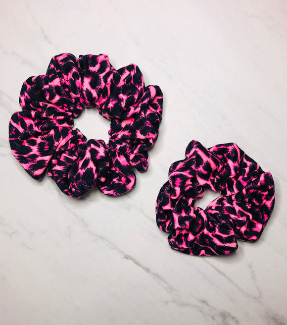 Hot Pink Leopard Print Scrunchie – Be•YOU•ty & Bliss